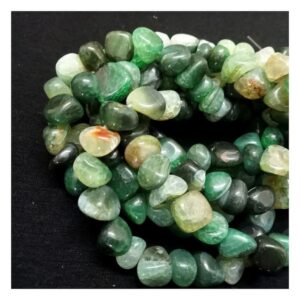 Agate0004- 1 STRAND 12MM TUMBLE CUBE GREEN-DARK GREEN MIXED COLOR NATURAL AGATE BEADS