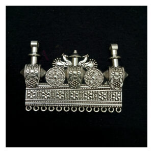 OXIS0008- 2 PCS PACK OF SILVER LARGE SIZE GERMAN SILVER PENDANT