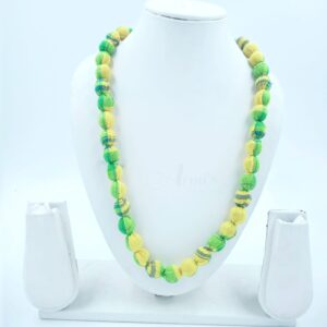 1layertassel0006- 1 PC MIX YELLOW GREEN PACK OF SINGLE LAYER TASSEL