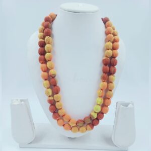 2layertassel0006- 1 PC MIX ORANGE PACK OF TWO LAYER TASSEL