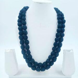 2layertassel0009- 1 PC BLACK PACK OF TWO LAYER TASSEL