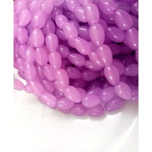 DRGLASS0011- LIGHT PURPLE DROP SHAPE 12/8MM GLASS BEADS