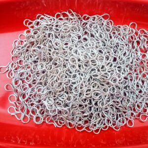 FINDINGS0008- 110 PCS ANTIQUE SILVER METAL S-HOOK FOR JEWELLERY MAKING- 20 GRAMS PACK