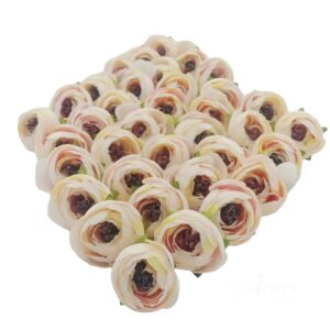 FLOWER0004- 6 PCS PACK MIX WHITE PINK PEONY FLOWER