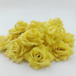 FLOWER0007- 4 PCS PACK OF YELLOW ROSE FLOWER