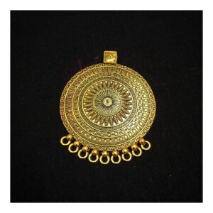 OXIG0010- 2 PCS PACK OF GOLDEN LARGE SIZE GERMAN SILVER PENDANT