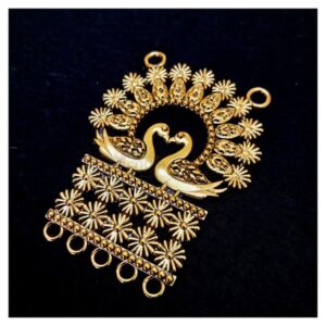 OXIG0002 -2 PCS PACK OF GOLD GERMAN SILVER PENDANT