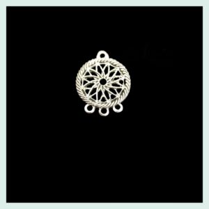 4 PCS PACK OF SILVER DREAM CATCHER GERMAN SILVER PENDANT