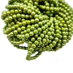 PLASTICBEADS0006- 1PACKET PEAR 6MM PLASTIC BEADS (50 GM)