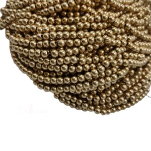 PLASTICBEADS0008- 1PACKET PEANUT 6MM PLASTIC BEADS (50 GM)