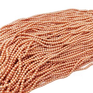 PLASTICBEADS0014- 1PACKET SIENNA 6MM PLASTIC BEADS (50 GM)