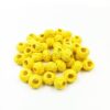 COTTONBALL02- 1 PACK OF LEMON YELLOW HANDMADE COTTON THREAD BALL FOR JEWELLERY MAKING- (APPROX. 100 PC)