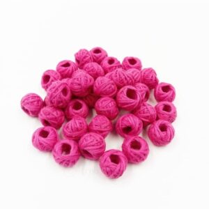 COTTONBALL05- 1 PACK OF LIGHT PINK HANDMADE COTTON THREAD BALL FOR JEWELLERY MAKING- (APPROX. 100 PC)  ₹45.00