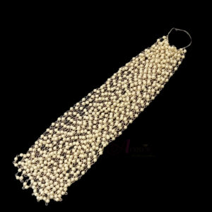 GANTHAN002- 12 PC PACK OF PEARL SILVER CHAIN | GANTHANMALA FOR JEWELLERY MAKING