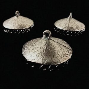 JHUMKAs0018- 3 PAIRS PACK OF GERMAN SILVER | OXIDIZED SILVER JHUMKIES FOR EARRING MAKING