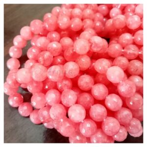 ONYX0011- 1 STRAND 8MM BABY PINK ONYX BEADS
