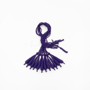 REGULARDORI02- 6 PCS PACK OF PURPLE HANDMADE ADJUSTABLE COTTON NECKLACE DORI, BACK ROPE CORD FOR JEWELLERY MAKING