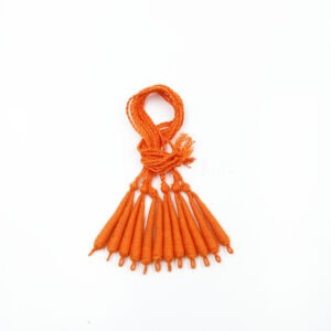 REGULARDORI10- 6 PCS PACK OF ORANGE HANDMADE ADJUSTABLE COTTON NECKLACE DORI, BACK ROPE CORD FOR JEWELLERY MAKING