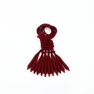 REGULARDORI12- 6 PCS PACK OF MAROON HANDMADE ADJUSTABLE COTTON NECKLACE DORI, BACK ROPE CORD FOR JEWELLERY MAKING