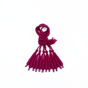REGULARDORI13- 6 PCS PACK OF MAGENTA HANDMADE ADJUSTABLE COTTON NECKLACE DORI, BACK ROPE CORD FOR JEWELLERY MAKING
