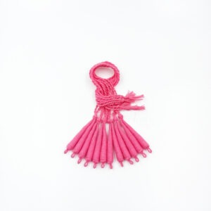 REGULARDORI15- 6 PCS PACK OF BABY PINK HANDMADE ADJUSTABLE COTTON NECKLACE DORI, BACK ROPE CORD FOR JEWELLERY MAKING