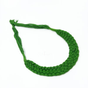 REGULARDORI37- ARNAS PARROT GREEN HANDMADE COTTON BRAIDED BACK ROPE| BACK DORI FOR NECKLACE - 4 PCS PACK