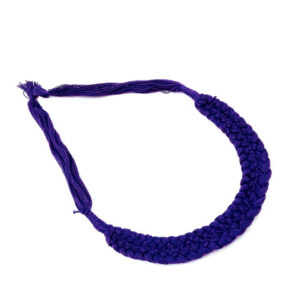 REGULARDORI39- ARNAS DARK BLUE HANDMADE COTTON BRAIDED BACK ROPE| BACK DORI FOR NECKLACE – 4 PCS PACK