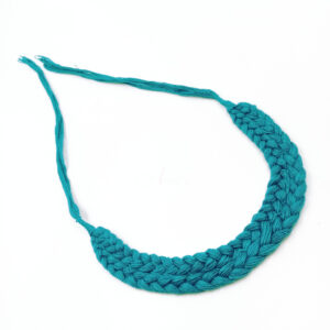 REGULARDORI40- ARNAS COBALT BLUE HANDMADE COTTON BRAIDED BACK ROPE| BACK DORI FOR NECKLACE – 4 PCS PACK