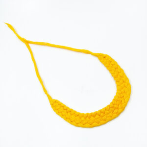 REGULARDORI44- ARNAS YELLOW HANDMADE COTTON BRAIDED BACK ROPE| BACK DORI FOR NECKLACE – 4 PCS PACK