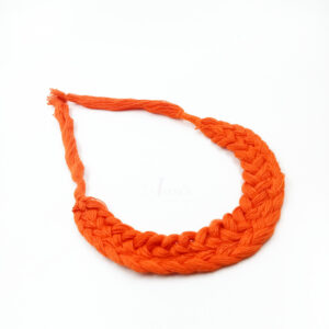 REGULARDORI45- ARNAS ORANGE HANDMADE COTTON BRAIDED BACK ROPE| BACK DORI FOR NECKLACE – 4 PCS PACK