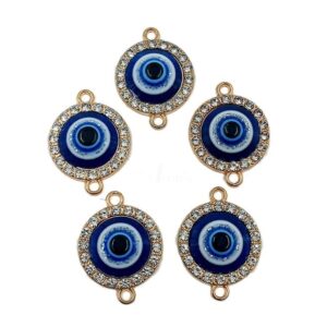 ECHARMS0002- ARNAS 4 PCS PACK OF EVIL EYE CHARMS FOR JEWELLERY | BRACELETE | RAKHI MAKING