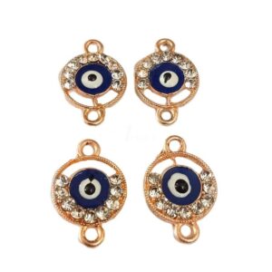 ECHARMS0008- ARNAS 4 PCS PACK OF EVIL EYE CHARMS FOR JEWELLERY | BRACELETE | RAKHI MAKING