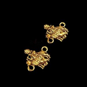 ECHARMS0017- ARNAS 2 PCS PACK OF ANTIQUE GOLDEN KRISHNA CHARMS FOR NECKLACE |BRACELET | RAKHI MAKING
