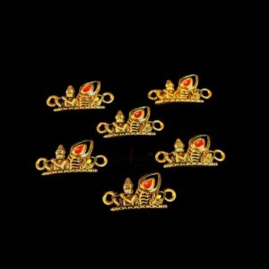 ECHARMS0024- ARNAS 2 PCS PACK OF ANTIQUE GOLDEN SHREE KRISHNA CHARMS FOR NECKLACE |BRACELET | RAKHI MAKING