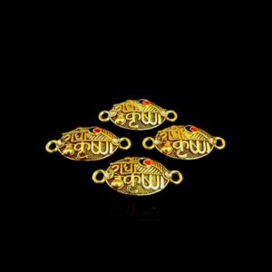 ECHARMS0026- ARNAS 2 PCS PACK OF ANTIQUE GOLDEN SHREE KRISHNA CHARMS FOR NECKLACE |BRACELET | RAKHI MAKING