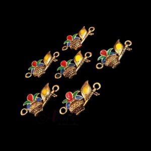 ECHARMS0031- ARNAS 2 PCS PACK OF ANTIQUE GOLDEN CHARMS FOR NECKLACE |BRACELET | RAKHI MAKING