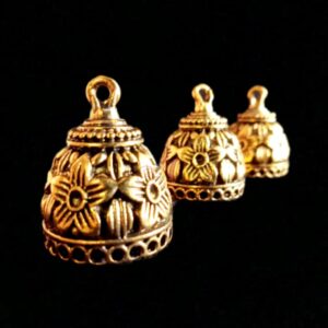 JHUMKAg0018- 3 PAIRS PACK OF GERMAN GOLD | OXIDIZED GOLDEN JHUMKIES FOR EARRING MAKING