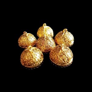 JHUMKAg0019- 3 PAIRS PACK OF GERMAN GOLD | OXIDIZED GOLDEN JHUMKIES FOR EARRING MAKING