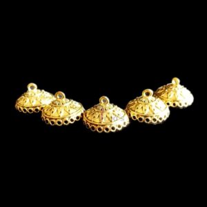 JHUMKAg0021- 3 PAIRS PACK OF GERMAN GOLD | OXIDIZED GOLDEN JHUMKIES FOR EARRING MAKING