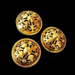 JHUMKAg0044- 2 PAIRS PACK OF GERMAN GOLD | OXIDIZED GOLDEN JHUMKIES FOR EARRING MAKING