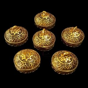 JHUMKAg0047- 3 PAIRS PACK OF GERMAN GOLD | OXIDIZED GOLDEN JHUMKIES FOR EARRING MAKING