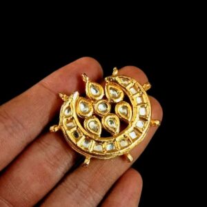 KUNDAN0041- ARNAS 1 PCS PACK OF MEENAKARI PREMIUM DESIGNER KUNDAN