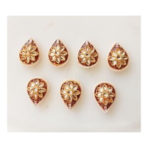 KUNDAN0042 - ARNAS 2 PCS PACK OF DESIGNER KUNDAN FOR JEWELLERY | BRACELETE | RAKHI MAKING