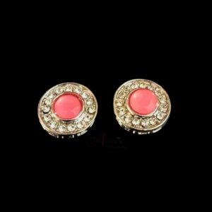 KUNDAN0052- ARNAS 4 PCS PACK OF ROUND KUNDAN FOR JEWELLERY | BRACELETE | RAKHI MAKING