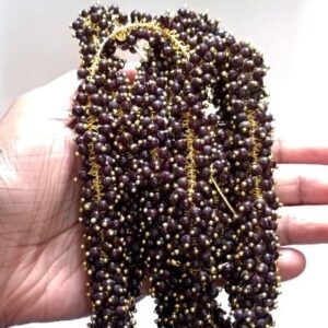 Loreal04- ARNAS 26GMGOLD PLATED LOREAL BLACK PEARL BEADS FOR JEWELLERY MAKING