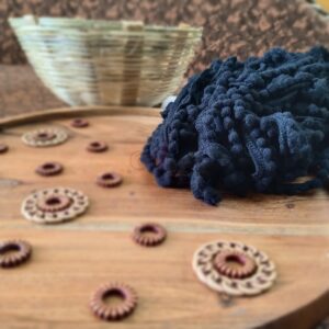 Pompom07- ARNAS 5 METER PACK OF BLACK POMPOM LACE