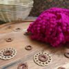 ARNAS 3 METER PACK OF DARK PINK POMPOM LACE
