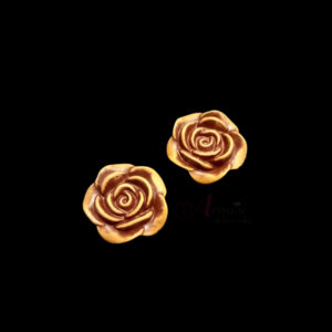 WOODEN0025- 1 PACK OF FLORAL MOTIF WOODEN BEADS FOR BRACELETE | RAKHI MAKING (25 gm)