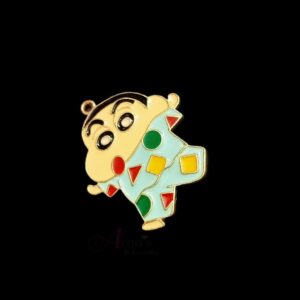 ECHARMS0048- ARNAS 2 PCS PACK OF ANTIQUE GOLDEN CUTE SHINCHAN CHARMS FOR NECKLACE | BRACELET | RAKHI MAKING