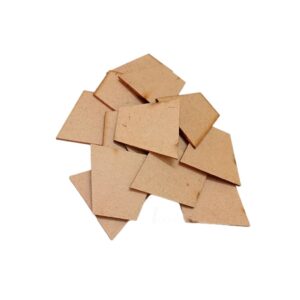 MDF0003- ARNAS 10 PCs PACK OF 4 CM X 3.5 CM GEOMETRIC MOTIF MDF BOARD CUTOUT FOR EARRINGS MAKING | CRAFTING MATERIAL